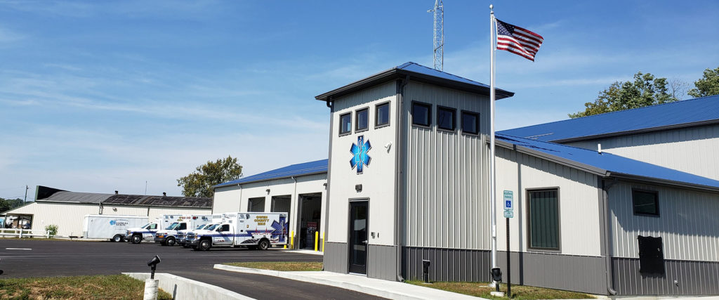 Owen County EMS, commercial construction build by Keymark Construction