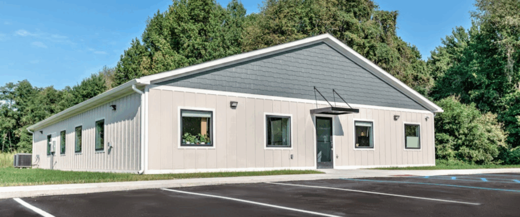 Front photograph of Metals & Additives Building