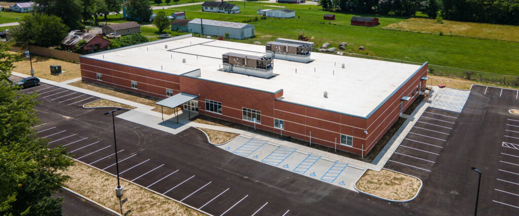 Aerial shot of Sullivan County Health Annex