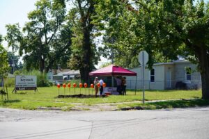 1511 Chestnut Street lot prepared for groundbreaking.